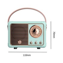 오디오스피커 카페 노래방 매장 용 스피커 오디오 모니터 레트로 사운 무선 스피커 메모리 카 라우 오디오, 하늘색