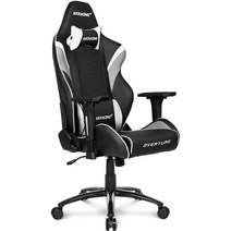 AKRACING 게이밍 의자 책상 의자 화이트 화이트 OVERTURE 고내구 PU 가죽 180도 리클라이닝 재택 리모트 5년 보증