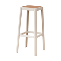 홈바의자 아일랜드식탁의자 팔걸이 회전 높은 빠텐 바 빠 바텐, [화이트테+브라운]좌고75cm