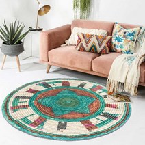 에스닉 원형 러그 현관매트 발매트 인테리어