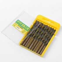 HSS 트위스트 드릴비트 10개입(6mm) 스텐 철기리