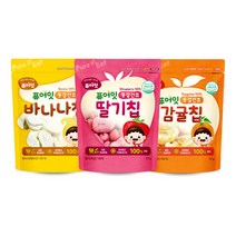 퓨어잇 동결건조 과일칩 3봉세트, 2.감귤칩 3봉