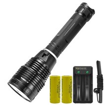해루질 수중 방수 랜턴 손전등XHP70 LED 손전등 26650 충전식 토치 Usb 강력한 전술 플래시 라이트 6000, 05 battery charger B