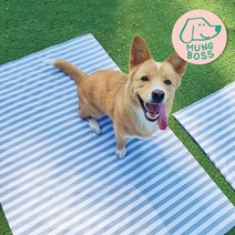 [세탁가능] 멍보스 냉감100% 강아지 애견 대형견 아이스 커버분리 쿨매트