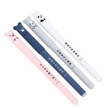 펜 마우스 펜마우스 손목보호 전자펜 1-8 Pcs Kawaii 돼지 곰 고양이 지우개 젤 학교 사무 용품 편지지 선물 0.35mm 블루 블랙 잉크, [02] 파란, [01] random 1pc, 02 파란