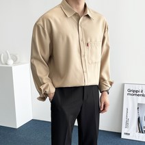 데일트 남자 빅사이즈 링클프리 스판 오버핏 셔츠 남방