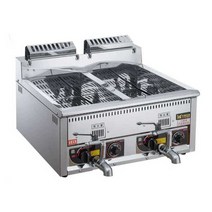 치킨 튀김기 온도조절 가스 프라이드 치킨 기계, 40L 크로스 튜브 액화 가스