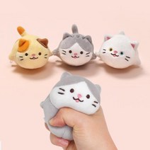 모찌타운 꾹꾹이 삼총사 스트레스볼 고양이 스퀴시 고등어, 옵션선택:고등어