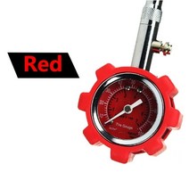 디지털압력계 고정밀 타이어 압력 게이지 검정색 100 Psi 자동차 트럭 및 오토바이 용 정확한 공기압, 02 빨간