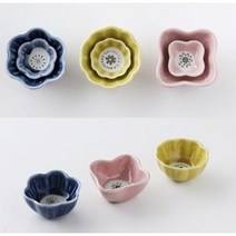 일본 가정식 개인 종지 세트 그릇 앞접시 소스 팔각 소스볼 1인 식기 모음, 히나타 종지 (옐로우)