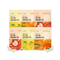 맘스미 유기농 맘맘 쌀스틱 과일맛(30g) 6봉세트 (감귤 사과당근 유자), 감귤2+유자2+사과당근2