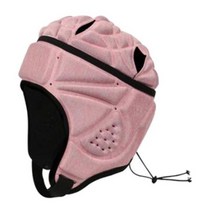 머리보호대 럭비 헤드 가드 축구 헤드 기어 EA 패딩 라크로스 아이스 하키 보호 헬멧 야구 스케이트 보드 패딩 모자 조절 가능, 09 Pink