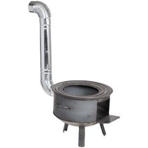 야외 화로 주물 난로 화목 정원 마당 캠핑 야외 펜션, 48cm