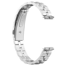 여성 스테인레스 스틸 시계 스트랩 Fitbit Luxe 팔찌 액세서리 스포츠 밴드 금속, [01] Fitbit Luxe, [03] silver