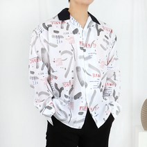구김없는 머슬핏 링클프리 남자 건달 실크 셔츠