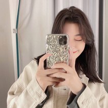 아이수트 링클 3D 입체 도금 메탈 실버 블랙 핑크 색상 아이폰케이스 iphone14 13 12 11 미니 프로 맥스 모음