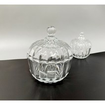 엔틱 호박 크리스탈 캔들 용기 250ml 인테리어소품, 1개