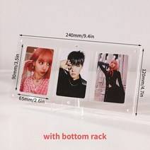 꾸미고 투명 아크릴 포토 프레임 CD 디스플레이 스탠드 아이돌 케이팝 카드 홀더 액자 프로텍터 홈 모던 장식 No.88131, S5 Photo frame