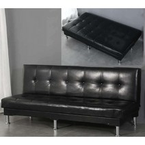 카페 휴게실 대기실 소파 병원 미용실 4인용 쇼파, 2인 3인승길이 1.5m블랙가죽