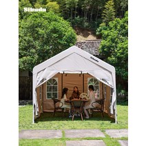 몽골텐트 행사용 그늘막 방수 차광막 천막 캐노피, 02. 2m×2m 베이지 네모난 천