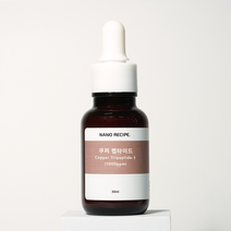 나노레시피 쿠퍼 펩타이드 원액 1000 ppm 30 ml 코퍼 재생 효과 고농도 용액 헤어용 카퍼 트리 트라이 펩타이드 - 1 세럼 눈썹 영양제, 쿠퍼 펩타이드 1000ppm 30ml