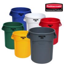 벤티드 브루트 러버메이드 벤티드 브루트 컨테이너 휴지통 75L 121L 166L 208L, 녹색, 1개