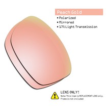 Oakley Discreet OO2012 선글라스용 SmartVLT 편광 교체 렌즈 다양한 옵션, [06] Peach Gold