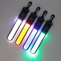 스포츠 안전 가방 펜던트 LED 조명 반사 벨트 스트랩 야간 야외 액세서리 장식, [05] Blue
