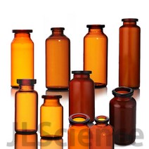 [JLS] 갈색 미니유리병 갈색주사약병, 입구(대) 50㎖ (40.5 x 78)-1개