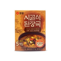 샘표 시골식 된장국 5개입 동결건조 개별포장 간편조리 즉석국, 8gX5개입 1개