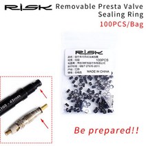 위험 통합 이동식 45mm 80mm 자전거 내부 튜브 밸브 익스텐더 코어 렌치 알루미늄 RA108, 05 Sealing Ring-100PCS