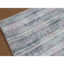 패브릭제이 30수 면 텐셀 꽃무늬 플라워 한복 노방 오간자 원단 FJ-299