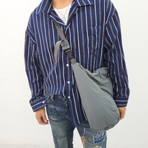 남자 여자 아노락 바스락거리는 나일론 빅사이즈 빅 크로스백 아메카지가방