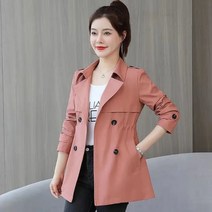 Momolatti 여성 허리를 굽히다 쇼트 정장 트렌치코트렌치코트