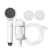 루루벨 셀워터 마이크로버블 샤워패키지, 샤워패키지+비타필터 유향(랜덤) 2개, 화이트