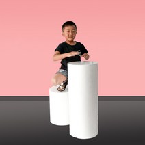 전시다이 스튜디오 화이트 박스 전시대 진열대 대형 사각 소품 어린이 의류 매장 모델 기반 Taobao 제품 촬영 실린더 창 장식 장식품, [05] 직경 30 고 20 레드