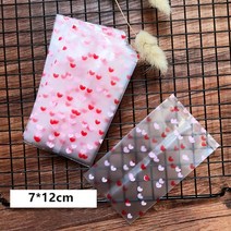 쵸콜릿분수 멜팅기 쵸콜릿녹이기 퐁듀분수 lbsisi life 100pcs heart hot seal bag 비스킷 쿠키 초콜릿 베이킹 포장 인감 기계 가방 diy 집에서 만든, 7x12cm