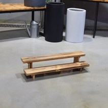 나awsme_화분받침대 원목 2단 계단 소 60x14cm 선반 진열대 화분대 식정리대♥awesome, ♥assur