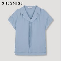 SHESMISS_02 [쉬즈미스] 프릴넥 반소매 블라우스_SWWBLM22110_LL