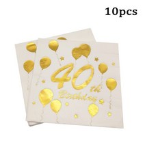 10pcs 블랙 로즈 골드 30 세 생일 케이크 토퍼 장식 남자 축하 파티 기념일, 22 40
