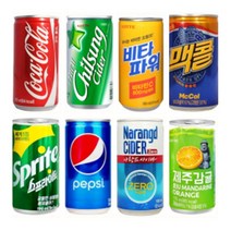 콜라 사이다 이온음료 과즙음료 캔음료수 미니캔음료 도소매, 롯데 펩시콜라180ml