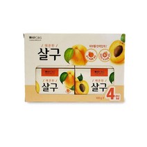 청성기업 동산 매끈한 살구비누 살구추출물 은은한향 미용 비누 4개입