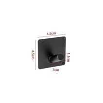 크레인후크 드릴링 코트 가방없이 강한 자체 접착 벽걸이 가지 스타일 욕실 문 주방 수건 후크 홈 액세서리, 03 3