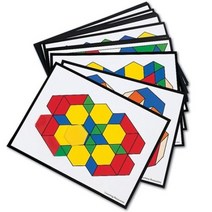 패턴블록디자인카드/교구/도형/EDU0264/러닝리소스/패턴블록교재, 단품