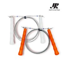JJR줄넘기 초고속와이어 스피드백 S100 중급자용 국가대표줄넘기 무독성안심제품, 투명(흰색)