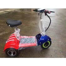 전동 삼륜 스쿠터 바이크 출퇴근 접이식 24V 36V 48V, 레드블루