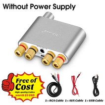 Nobsound NS-10G TPA3116 블루투스 5.0 미니 50W x 2 디지털 앰프 스테레오 하이파이 파워 5 색, 01 은