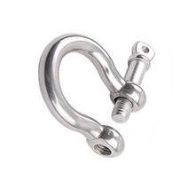 [G1P] 슬링벨트 스텐 체인제조 와이어 샤클 난간로프 체인 C형 자고리 유볼트 앙카볼트 쇠사슬체인 스테인레스 헤라클레스로프 샌드백 고정 도르래 삼부풀리 연결 등산용품 오토샤클 단조 ( G1P/ 80486EA )