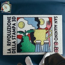 마츠리센 PVC 현관 코일매트 40x60cm, 뉴데이, 1개