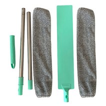차량용 집먼지 신발 먼지털이개 먼지떨이 침대 옆 먼지 브러시 긴 손잡이 걸레 재사용, 125cm 2 개 천